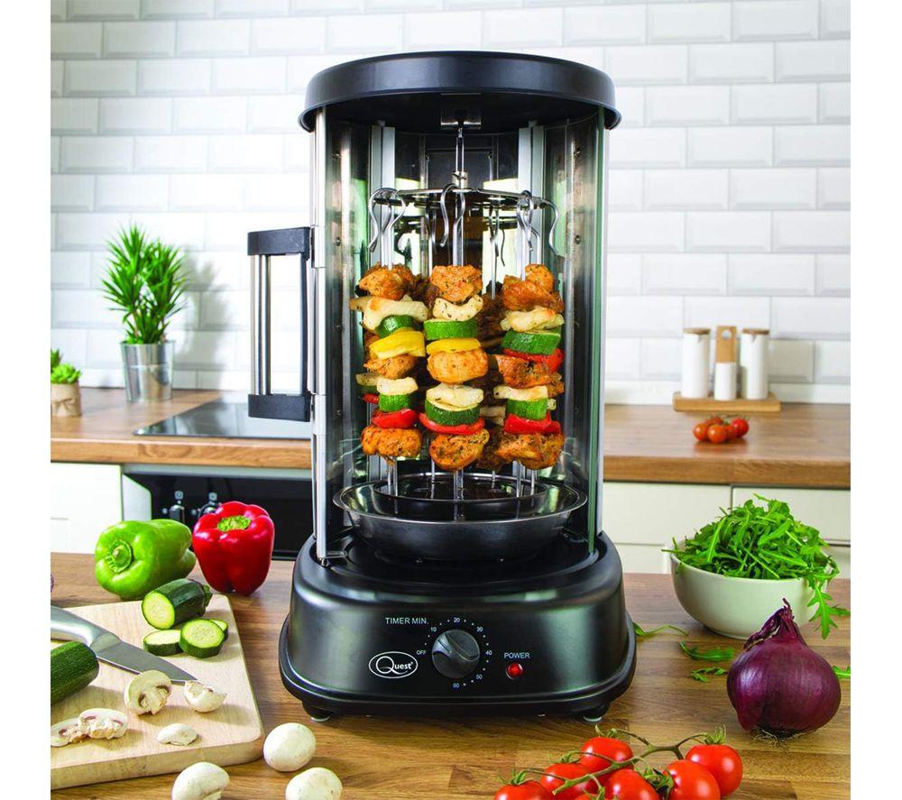 QUEST 34020 Kebab Rotisserie Grill - Black image number 4 of 5