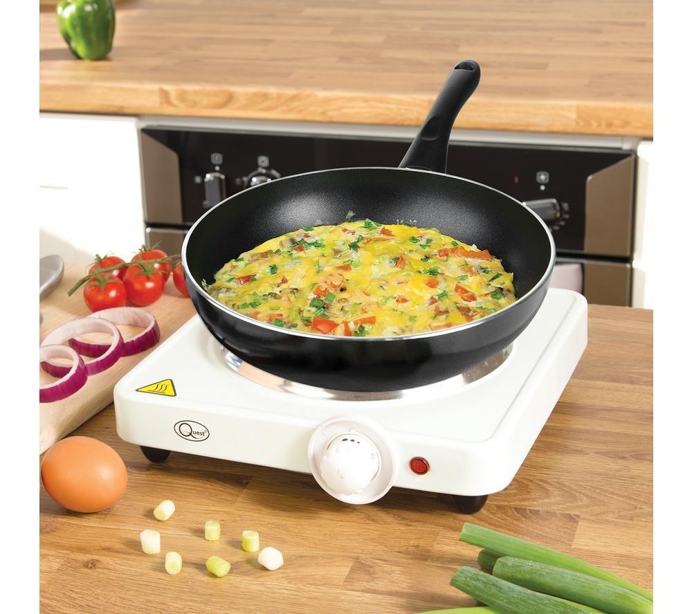 QUEST 35240 Single Electric Hot Plate - White image number 2 of 3