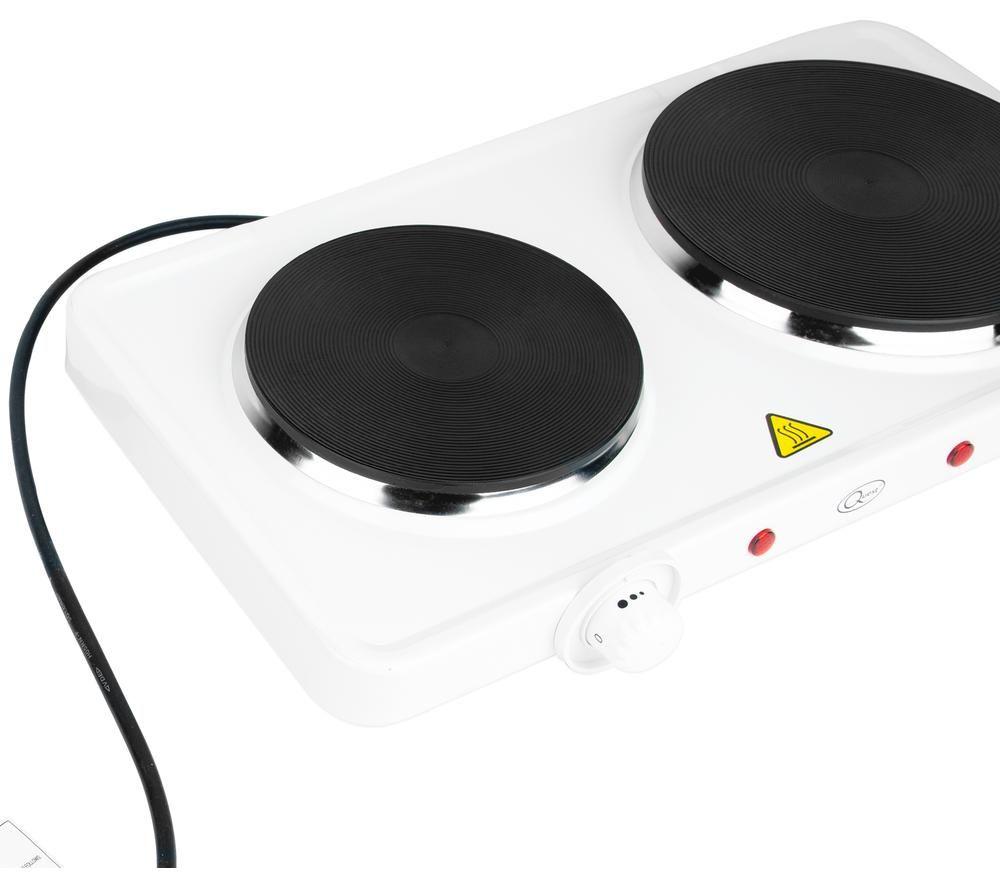 QUEST 35250 Double Electric Hot Plate - White image number 3 of 4