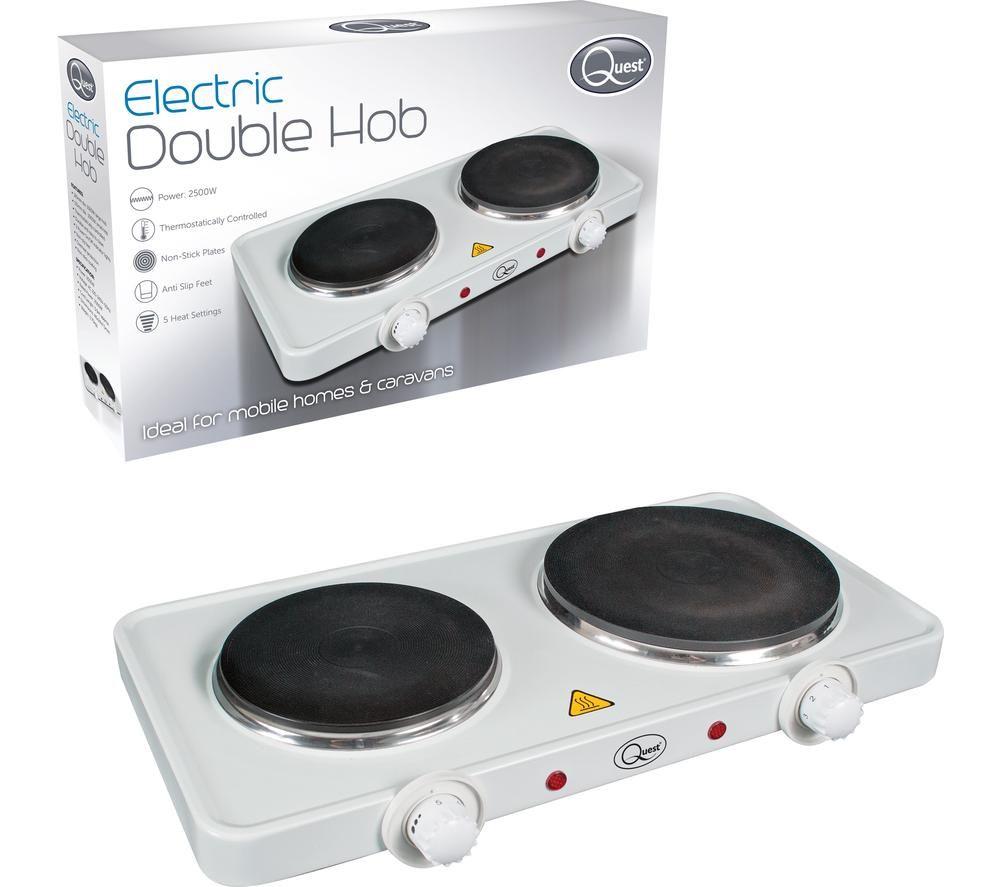 QUEST 35250 Double Electric Hot Plate - White image number 4 of 4