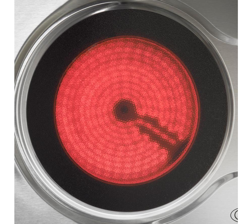 QUEST 37259 Double Ceramic Hot Plate - Black & Silver image number 6 of 6