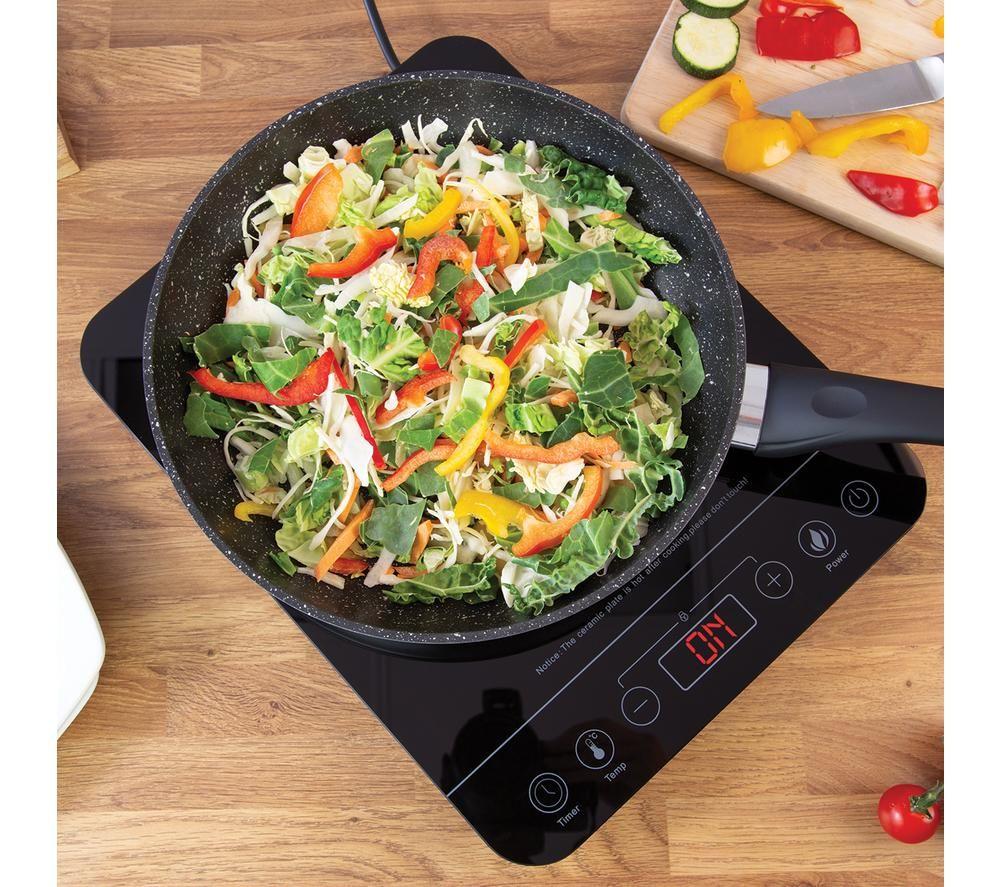 QUEST 35839 33 cm Plug-in Electric Hob - Black image number 2 of 6