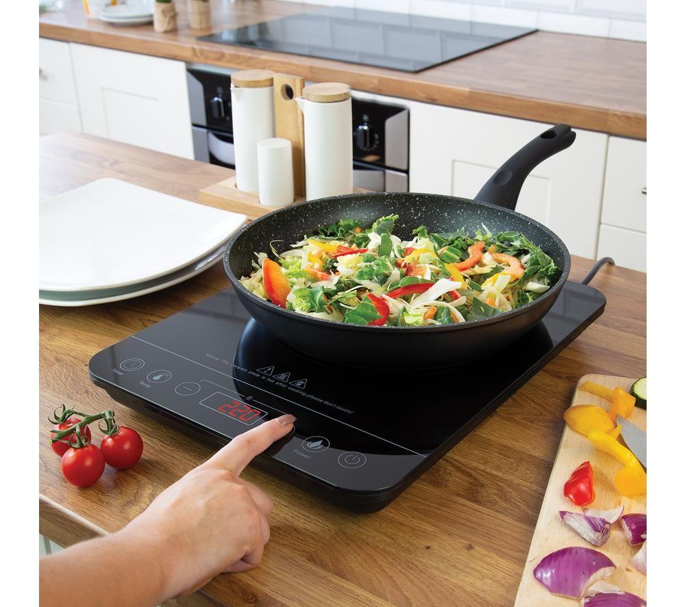 QUEST 35839 33 cm Plug-in Electric Hob - Black image number 3 of 6