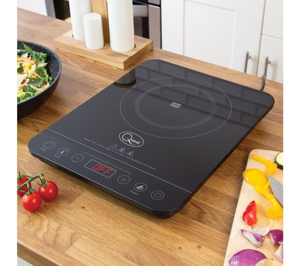 QUEST 35839 33 cm Plug-in Electric Hob - Black image number 4 of 6