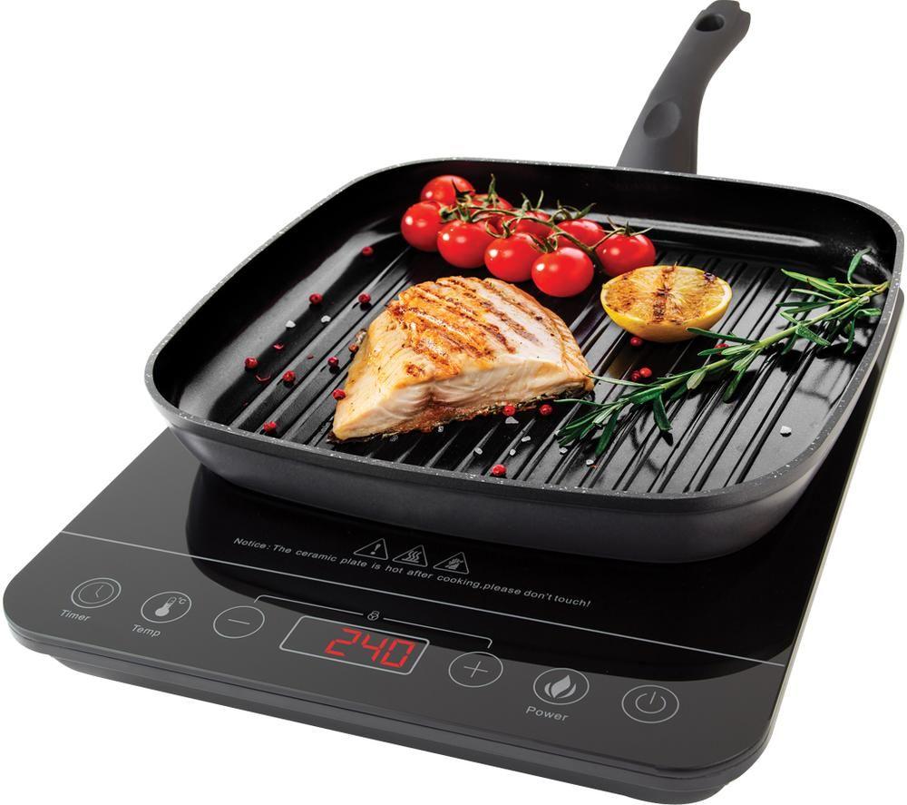 QUEST 35839 33 cm Plug-in Electric Hob - Black image number 5 of 6