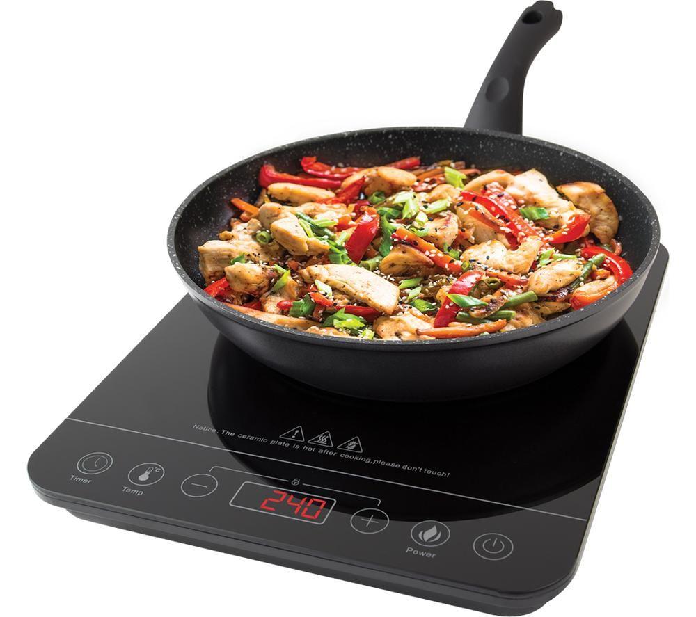 QUEST 35839 33 cm Plug-in Electric Hob - Black image number 6 of 6