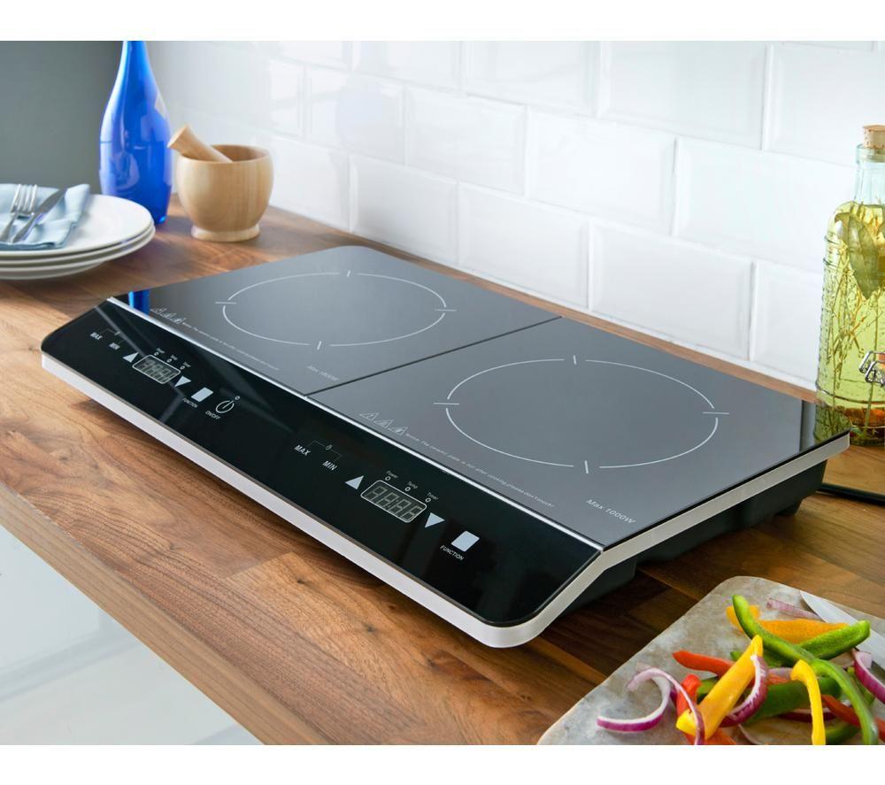 QUEST 35840 Double Electric Induction Hot Plate - Black image number 4 of 4