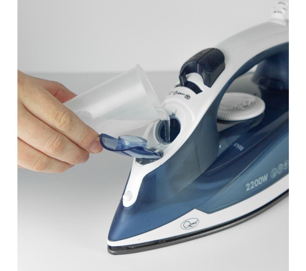 QUEST 34140 Steam Iron - Blue & White image number 2 of 6