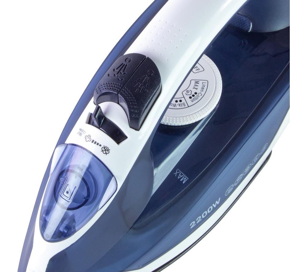 QUEST 34140 Steam Iron - Blue & White image number 5 of 6