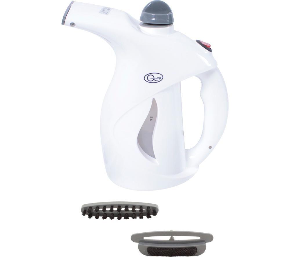 QUEST 42140 Travel Clothes Steamer - Grey & White image number 2 of 7