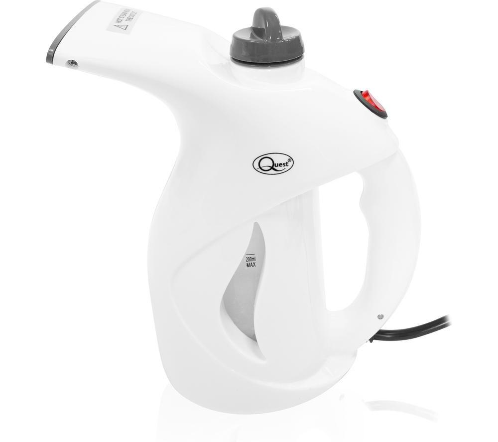 QUEST 42140 Travel Clothes Steamer - Grey & White image number 3 of 7