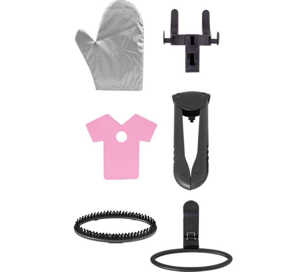 QUEST 42320 Clothes Steamer - Red, White & Silver image number 3 of 4