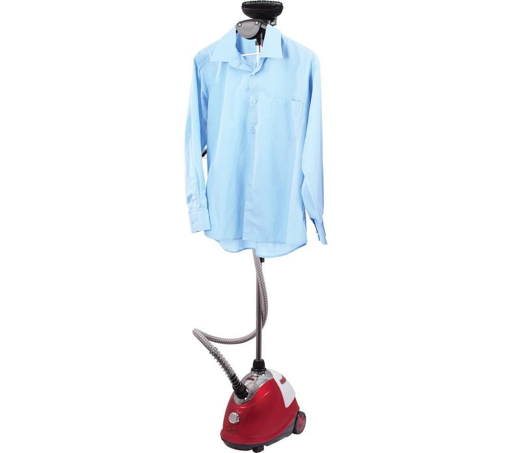 QUEST 42320 Clothes Steamer - Red, White & Silver image number 4 of 4