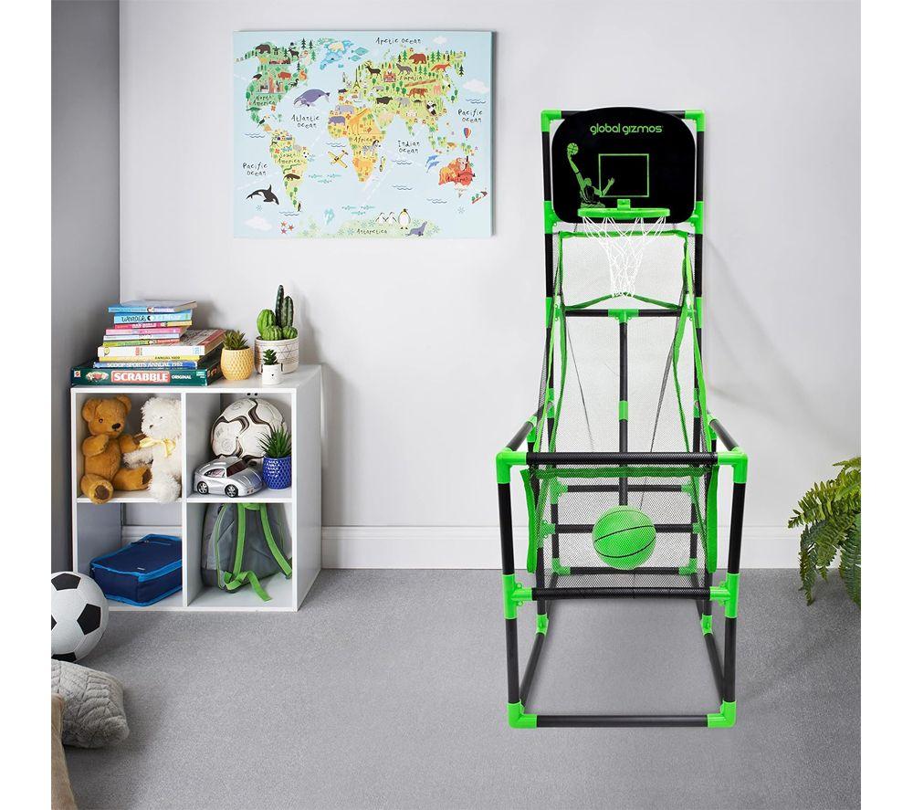 GLOBAL GIZMOS 55629 Arcade Basketball Stand - Green & black image number 2 of 5