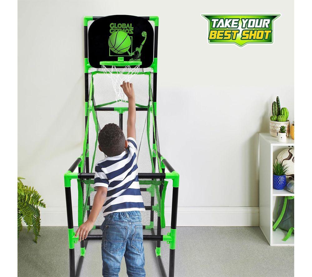 GLOBAL GIZMOS 55629 Arcade Basketball Stand - Green & black image number 4 of 5