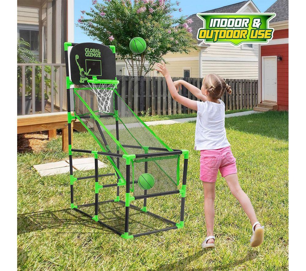 GLOBAL GIZMOS 55629 Arcade Basketball Stand - Green & black image number 5 of 5