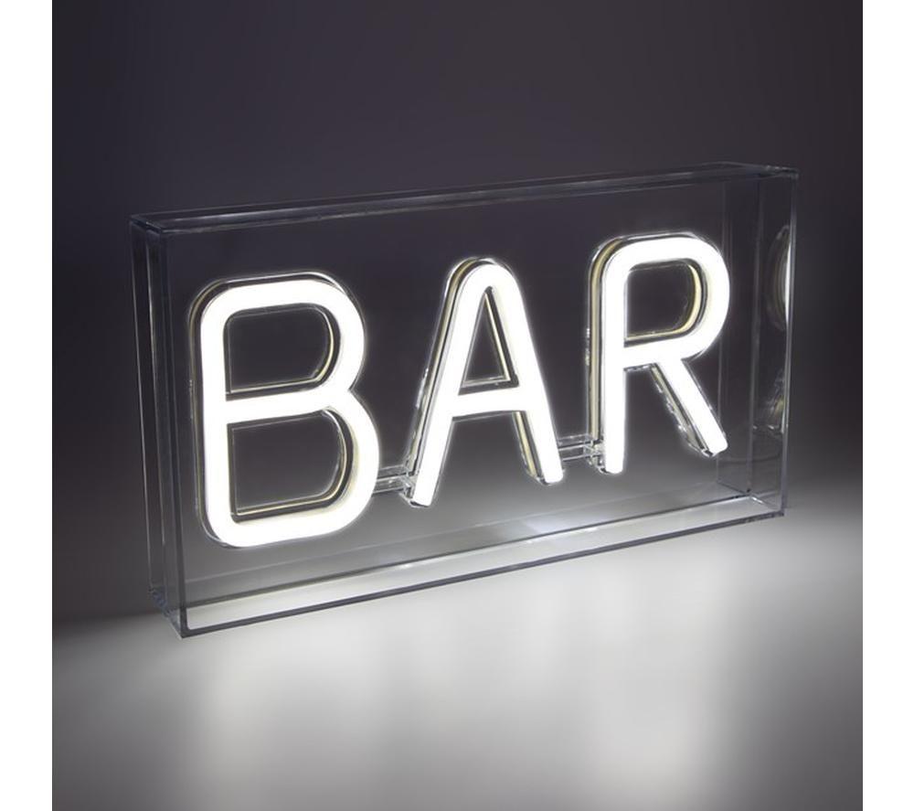 GLOBAL GIZMOS 51429 LED Neon Bar Sign - White image number 3 of 6