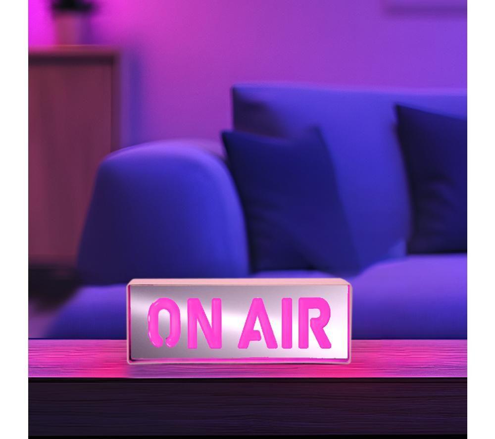 GLOBAL GIZMOS 51419 LED Neon On Air Sign - White image number 2 of 5
