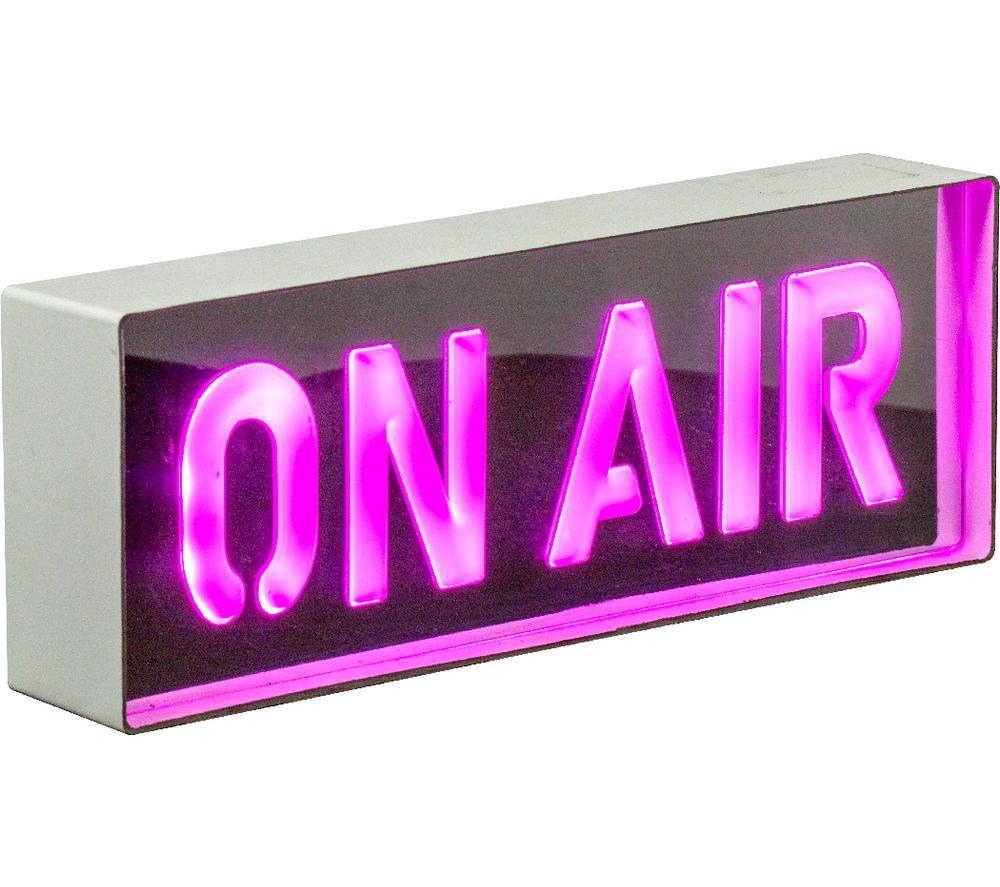GLOBAL GIZMOS 51419 LED Neon On Air Sign - White image number 5 of 5