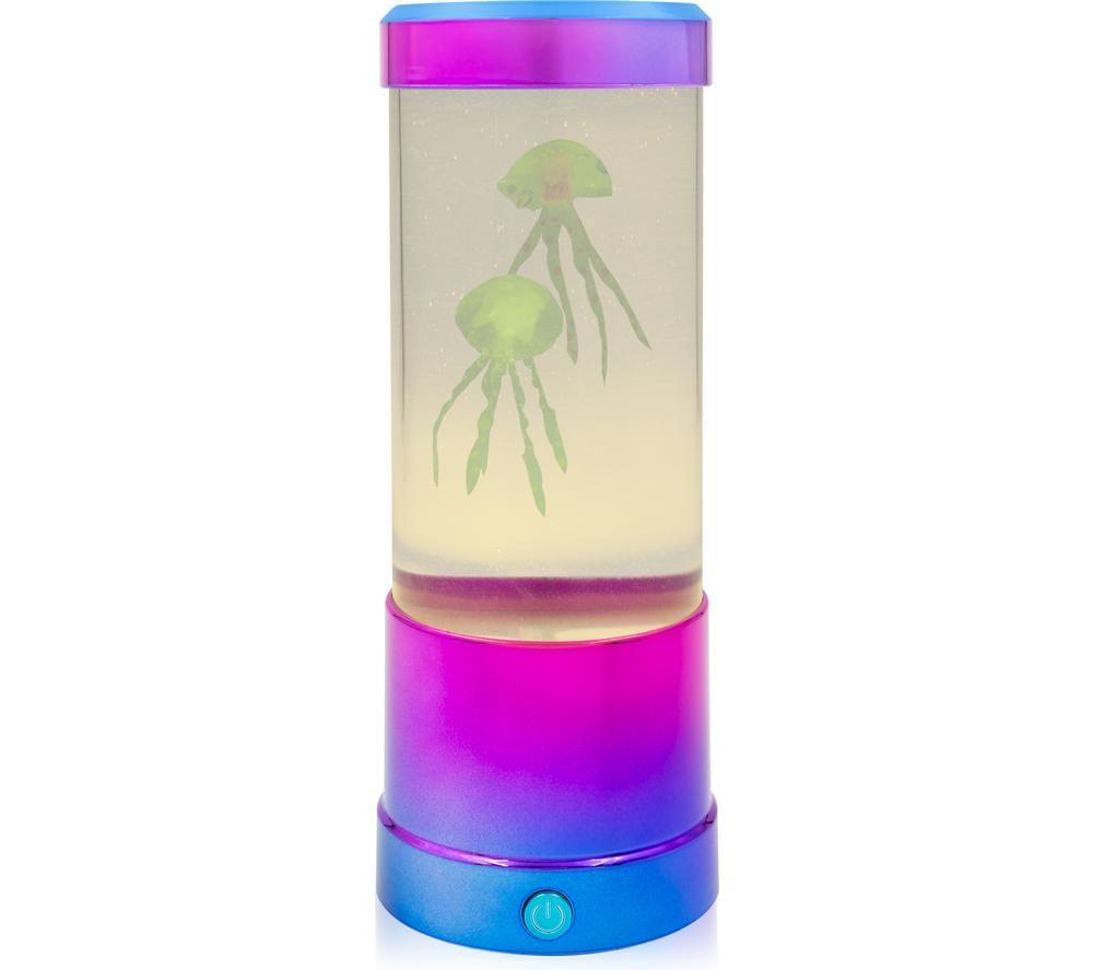 Global Gizmos Jellyfish Water Bubble Lamp - Blue & Purple