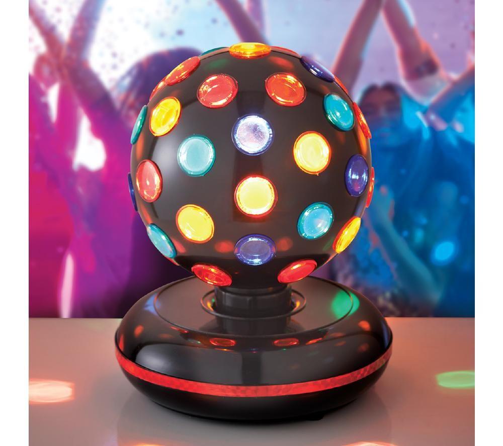 GLOBAL GIZMOS 45830 6" LED Disco Ball - Black image number 2 of 5
