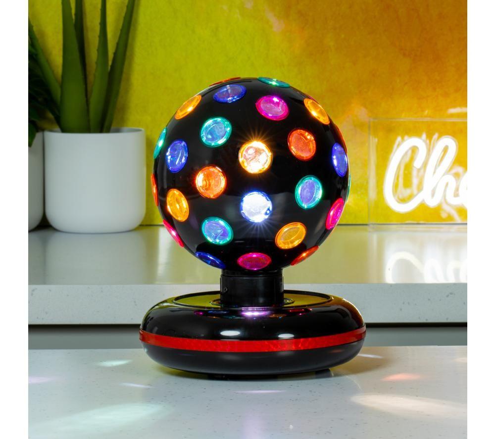 GLOBAL GIZMOS 45830 6" LED Disco Ball - Black image number 3 of 5