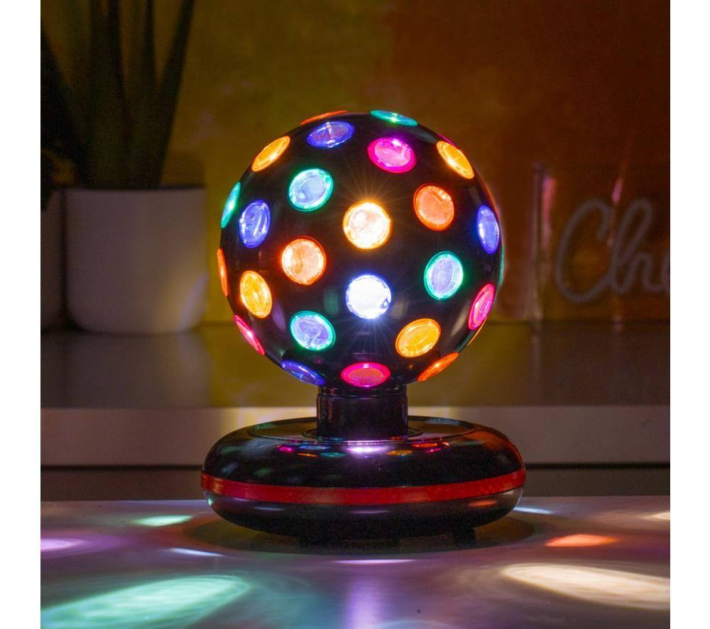 GLOBAL GIZMOS 45830 6" LED Disco Ball - Black image number 4 of 5