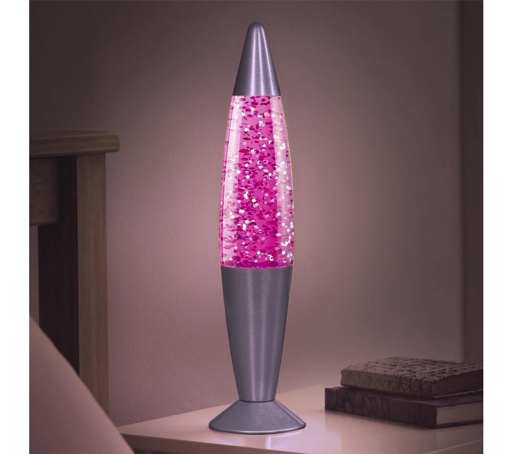 GLOBAL GIZMOS 48620 16" Glitter Lamp - Pink image number 3 of 5