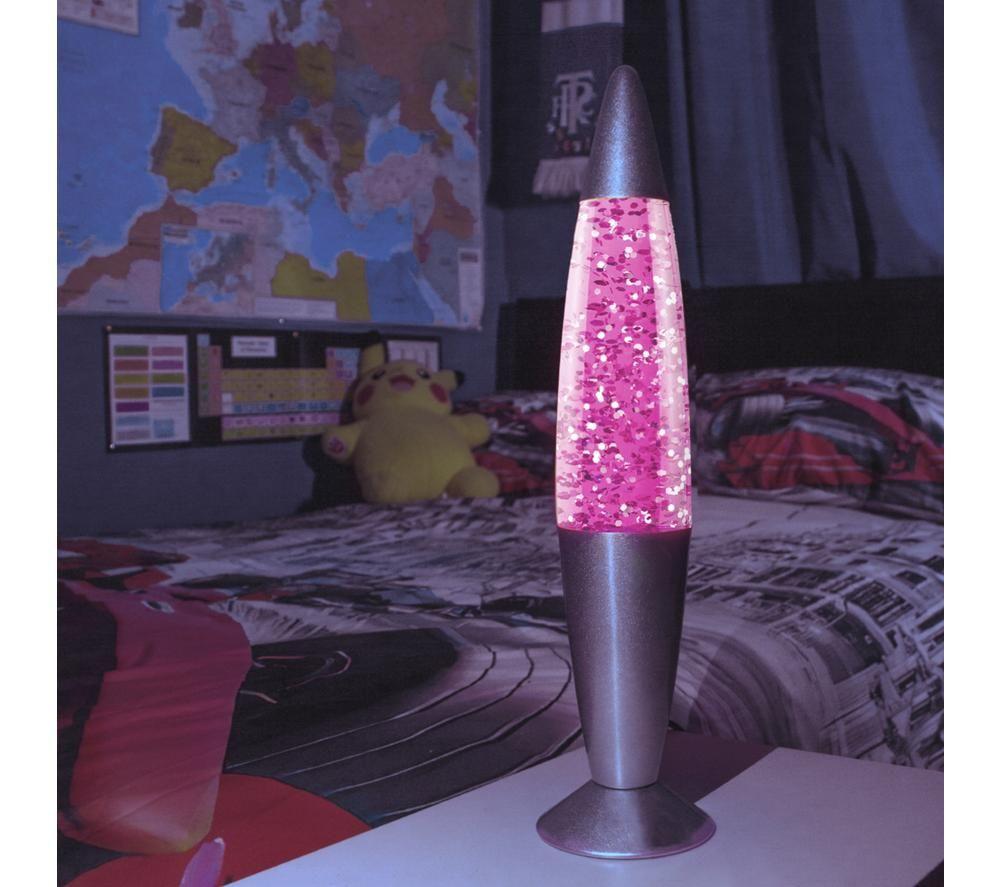Easylight Roxy Lavalamp, paars, geel, zwart, 40 cm, retro design