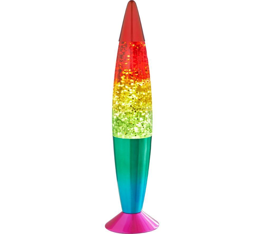 Global Gizmos 48639 16" Glitter Lamp - Rainbow