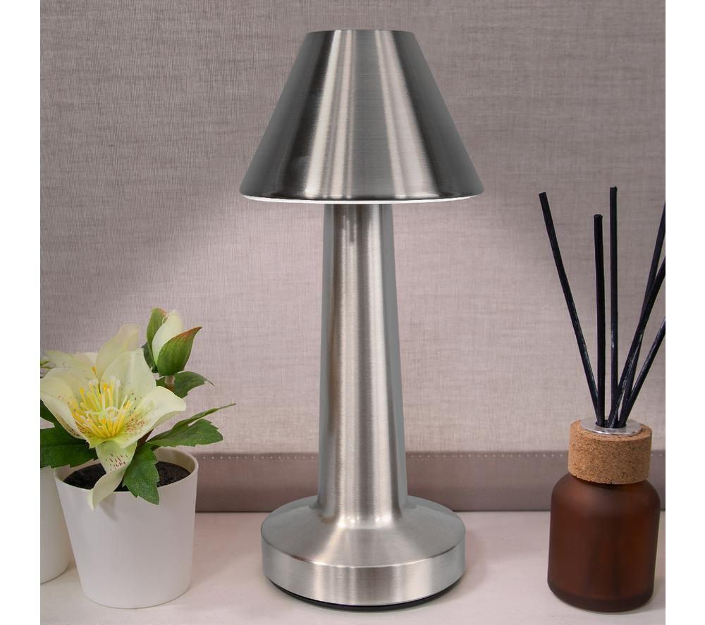 GLOBAL GIZMOS 66369 Rechargeable LED Table Lamp - Brass Effect image number 3 of 4