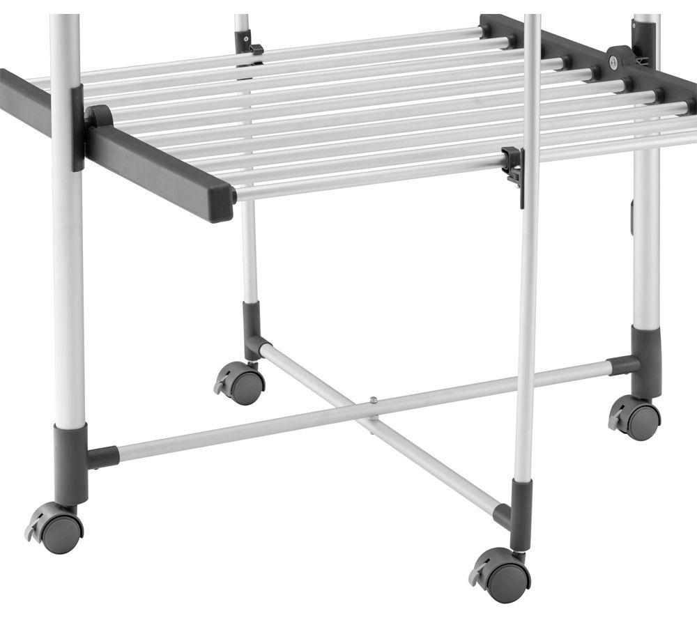BLACK + DECKER 63091 3-Tier Heated Clothes Airer with Cover & Wheels image number 4 of 9
