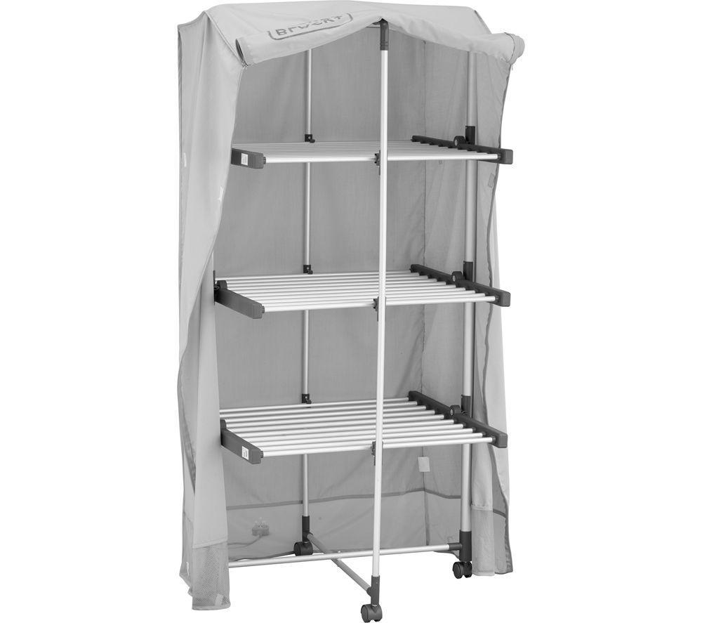 BLACK + DECKER 63091 3-Tier Heated Clothes Airer with Cover & Wheels image number 6 of 9