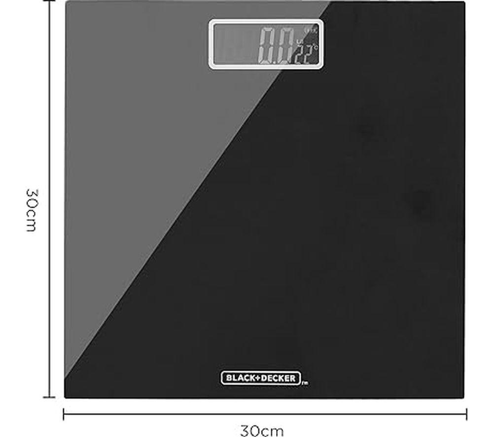 BLACK + DECKER 61219 Digital Bathroom Scale - Black image number 2 of 3