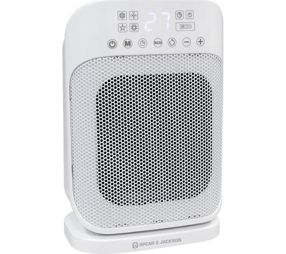 SPEAR & JACKSON 38885 Hot & Cool Tower Fan - White