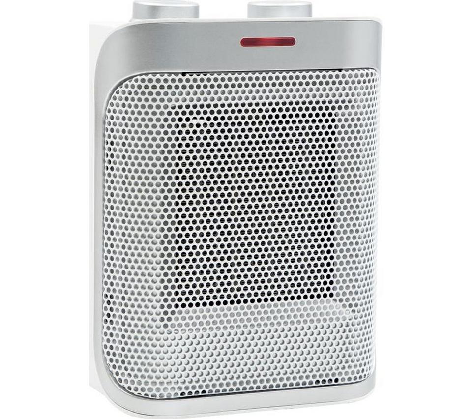 SPEAR & JACKSON 38355 Hot & Cool Ceramic Fan Heater - White & Silver