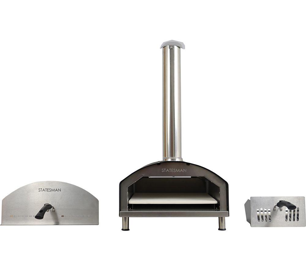 STATESMAN SKPO0W13SS Wood Pellet Pizza Oven - Black & Silver image number 9 of 13