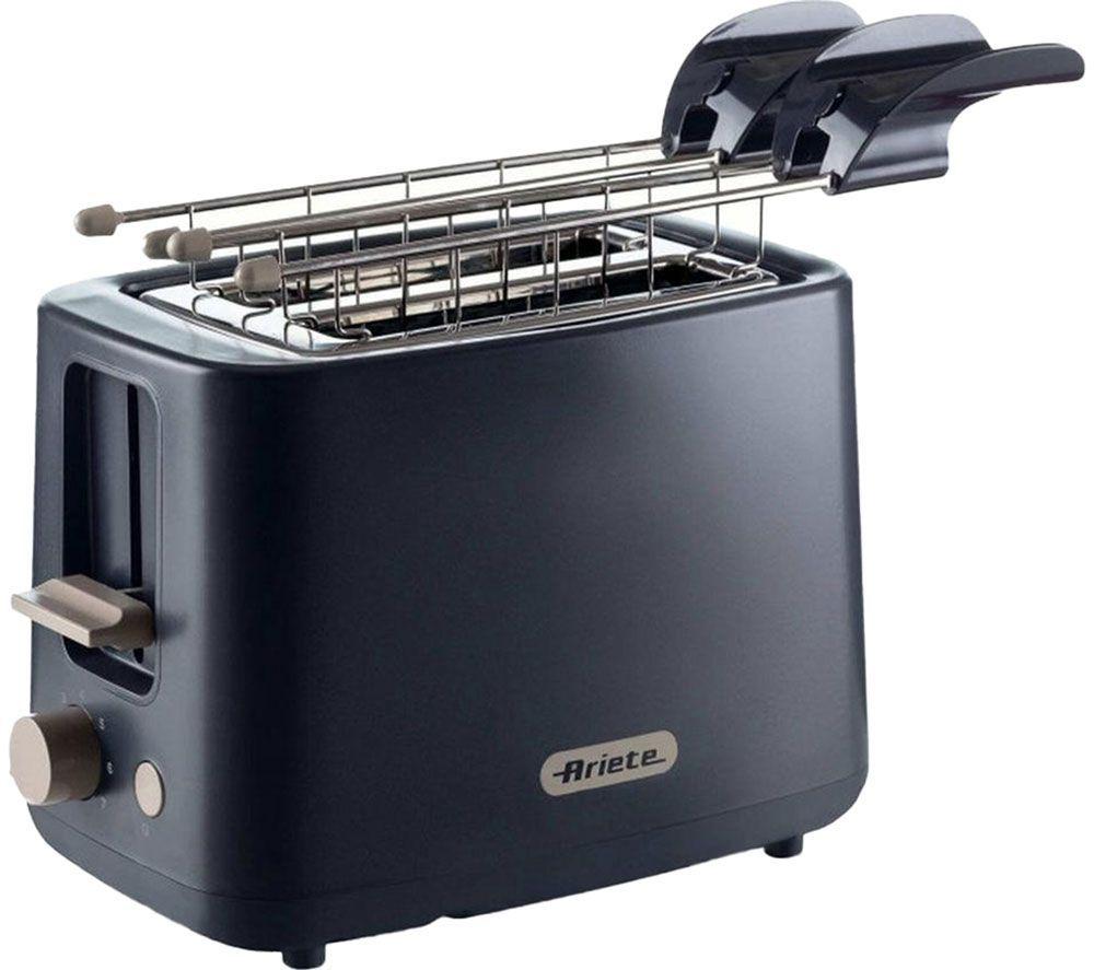 Ariete Breakfast 0157 2-Slice Toaster - Dark Grey, Silver/Grey