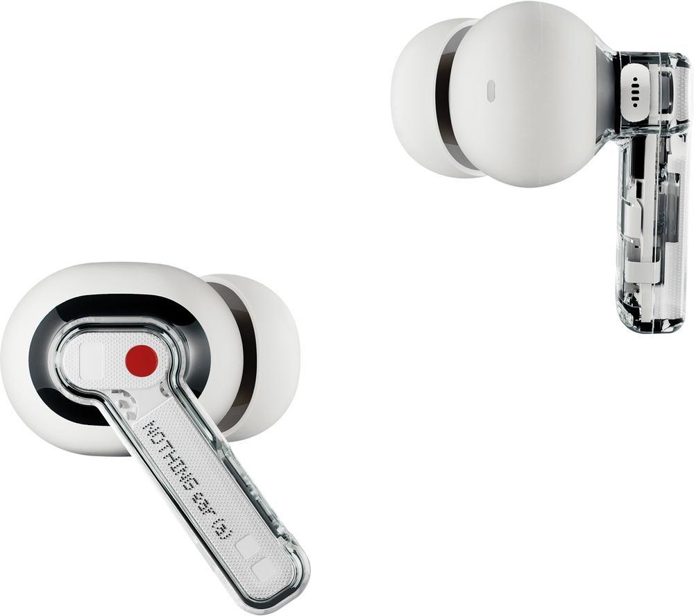 Nothing Ear (A) Wireless Bluetooth Noise-Cancelling Earbuds - White, White
