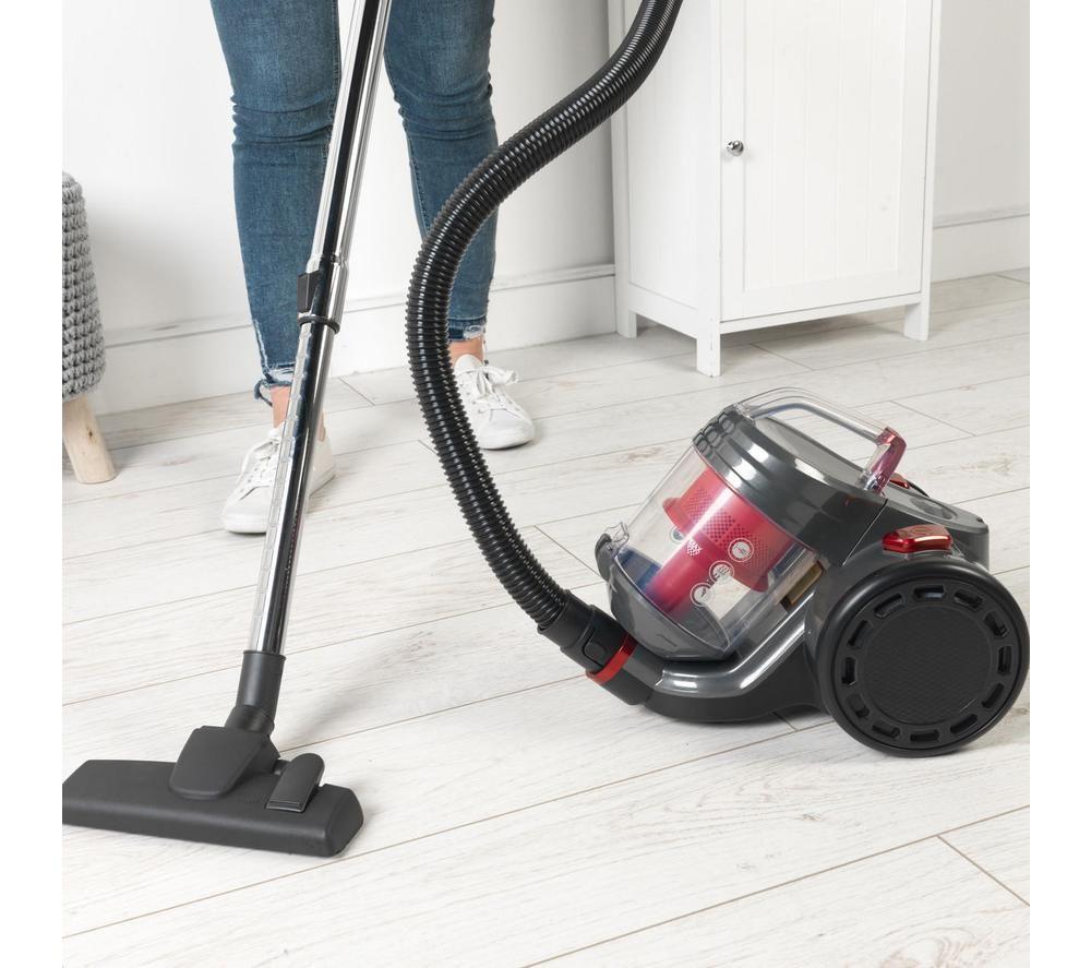 BELDRAY Compact Vac Lite BEL0700 Cylinder Bagless Vacuum Cleaner - Red image number 7 of 9
