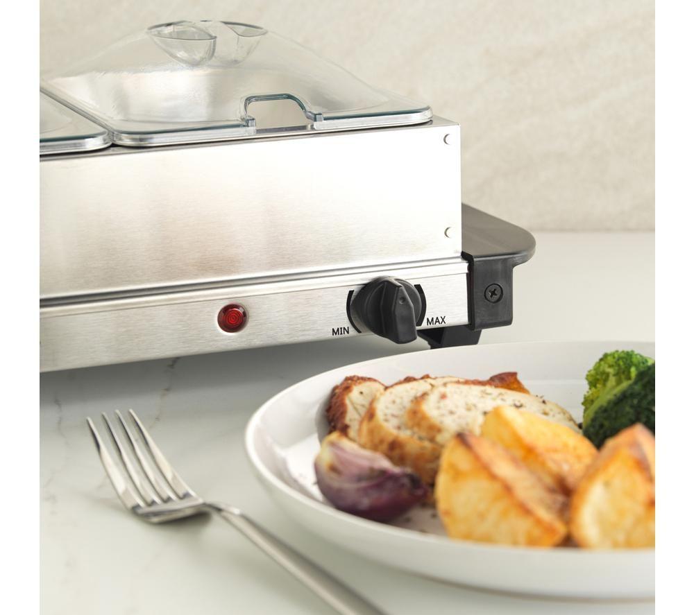PROGRESS EK3664P Electric Warming Plate & Buffet Server - Silver image number 6 of 7