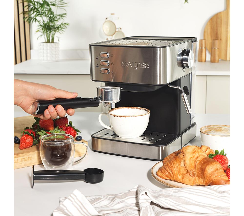 SALTER EK6137 Coffee Machine - Black & Silver image number 3 of 6