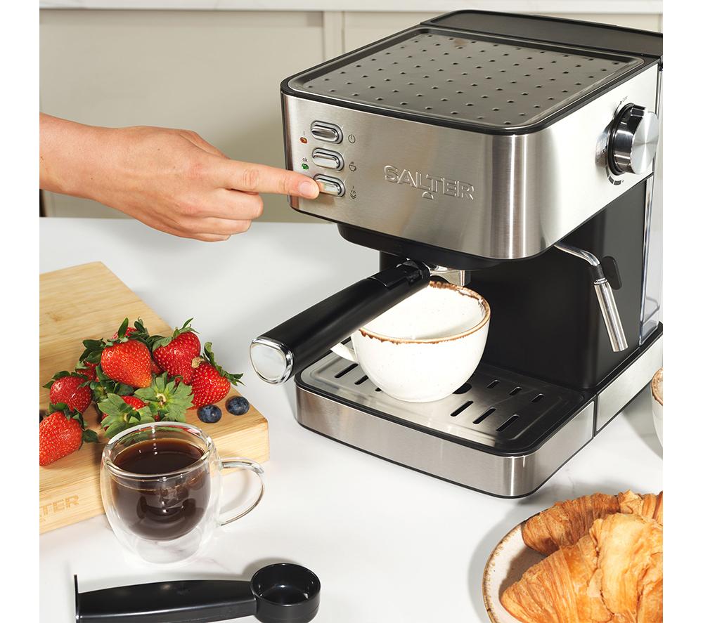 SALTER EK6137 Coffee Machine - Black & Silver image number 4 of 6