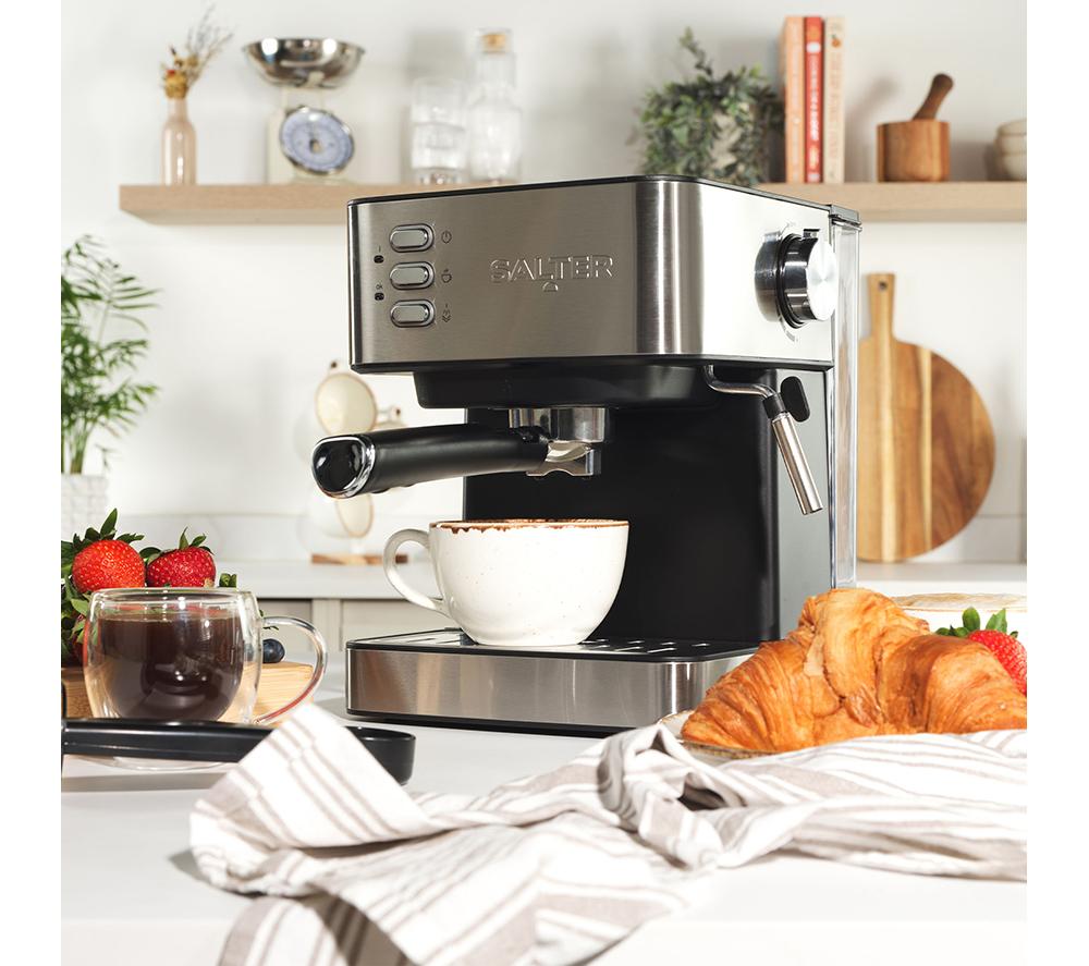SALTER EK6137 Coffee Machine - Black & Silver image number 5 of 6