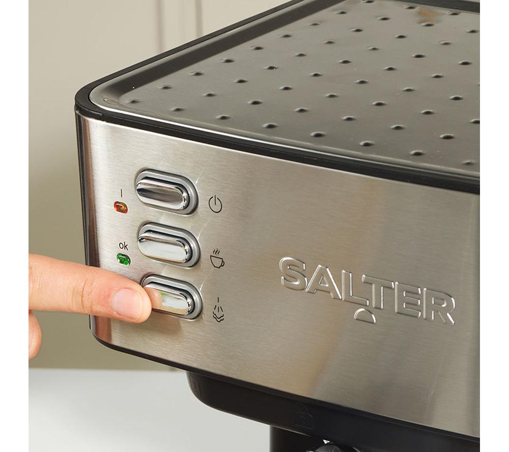 SALTER EK6137 Coffee Machine - Black & Silver image number 6 of 6