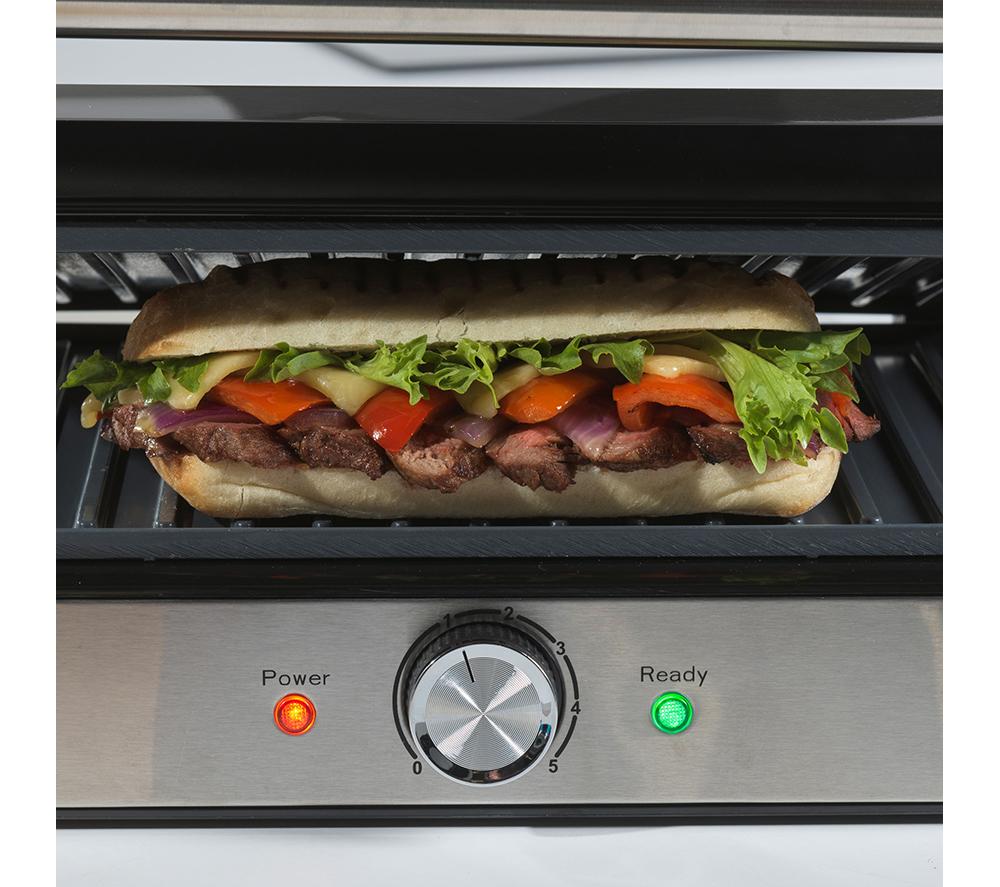 SALTER Megastone EK5857SSC Health Panini Press & Grill - Silver image number 5 of 7