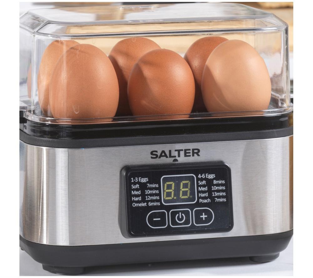 SALTER EK6153 3-In-1 Digital Egg Cooker - Black & Stainless Steel image number 4 of 7