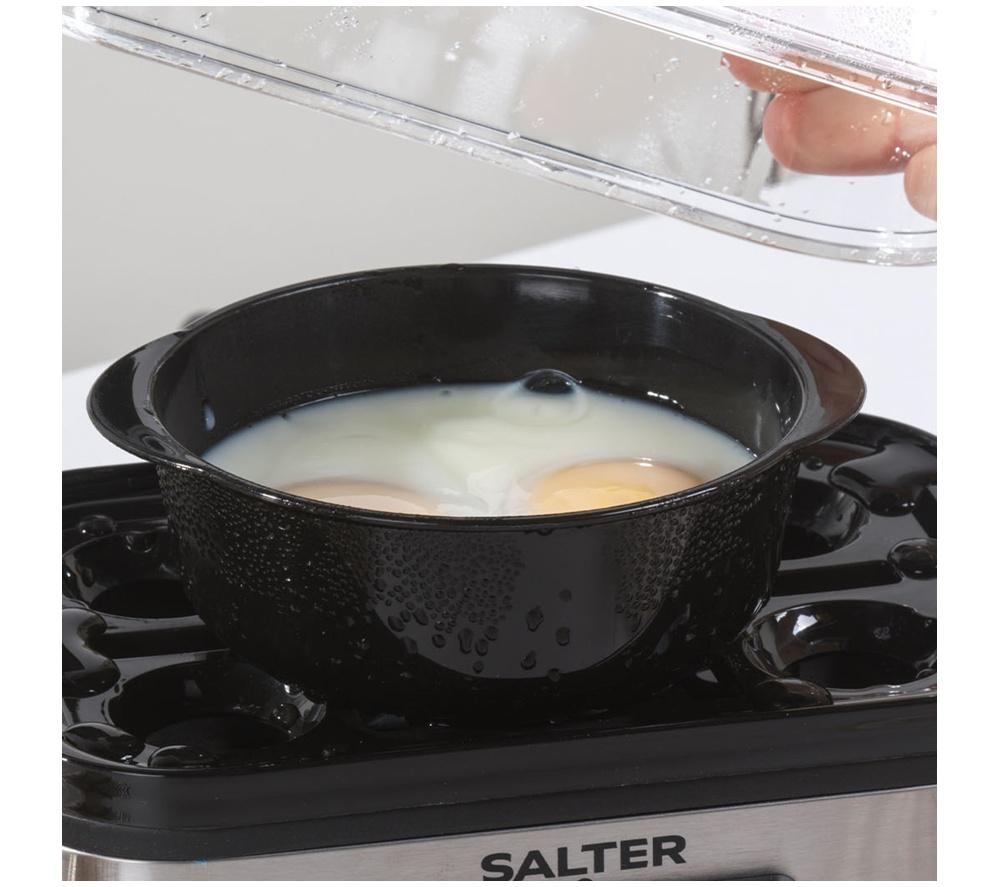 SALTER EK6153 3-In-1 Digital Egg Cooker - Black & Stainless Steel image number 5 of 7
