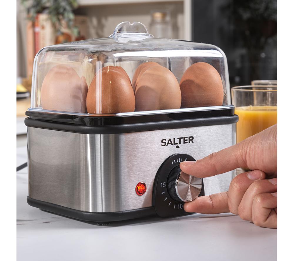 SALTER EK6213 Egg Boiler Black Stainless Steel