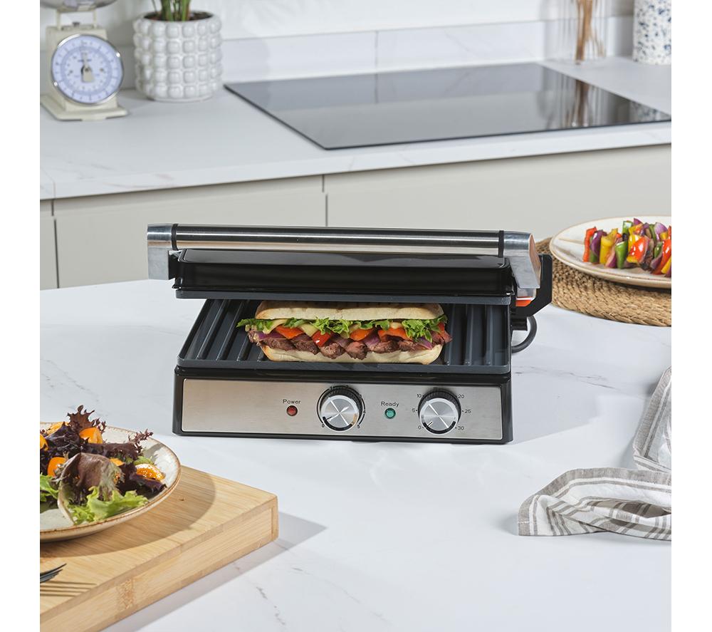 SALTER EK6234 Panini Press & Grill - Silver image number 5 of 7